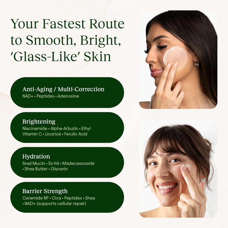 Lumma Sculpt Toner Pads & NAD+ Anti-Aging Moisturizing Cream