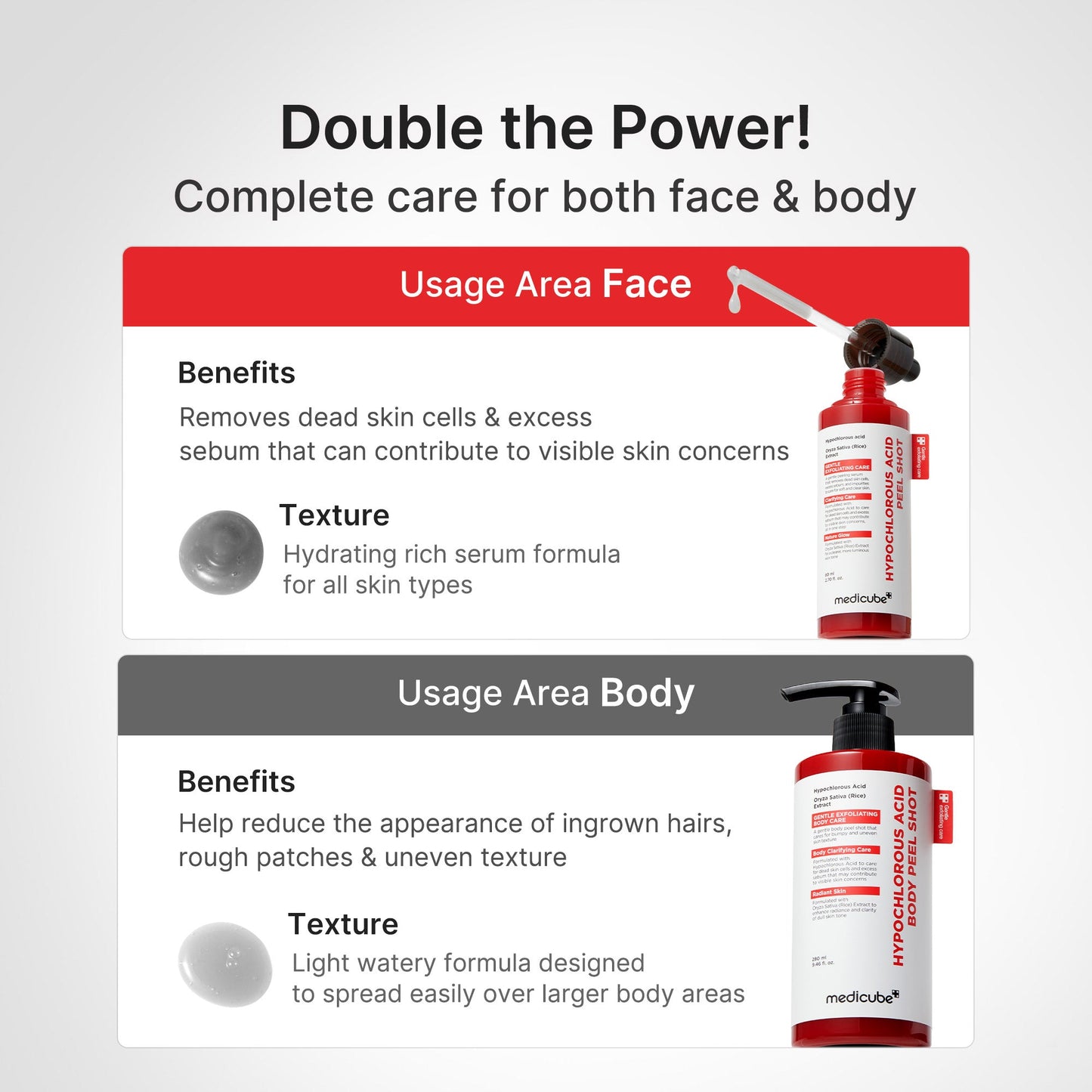 Double the Power — complete care for face and body