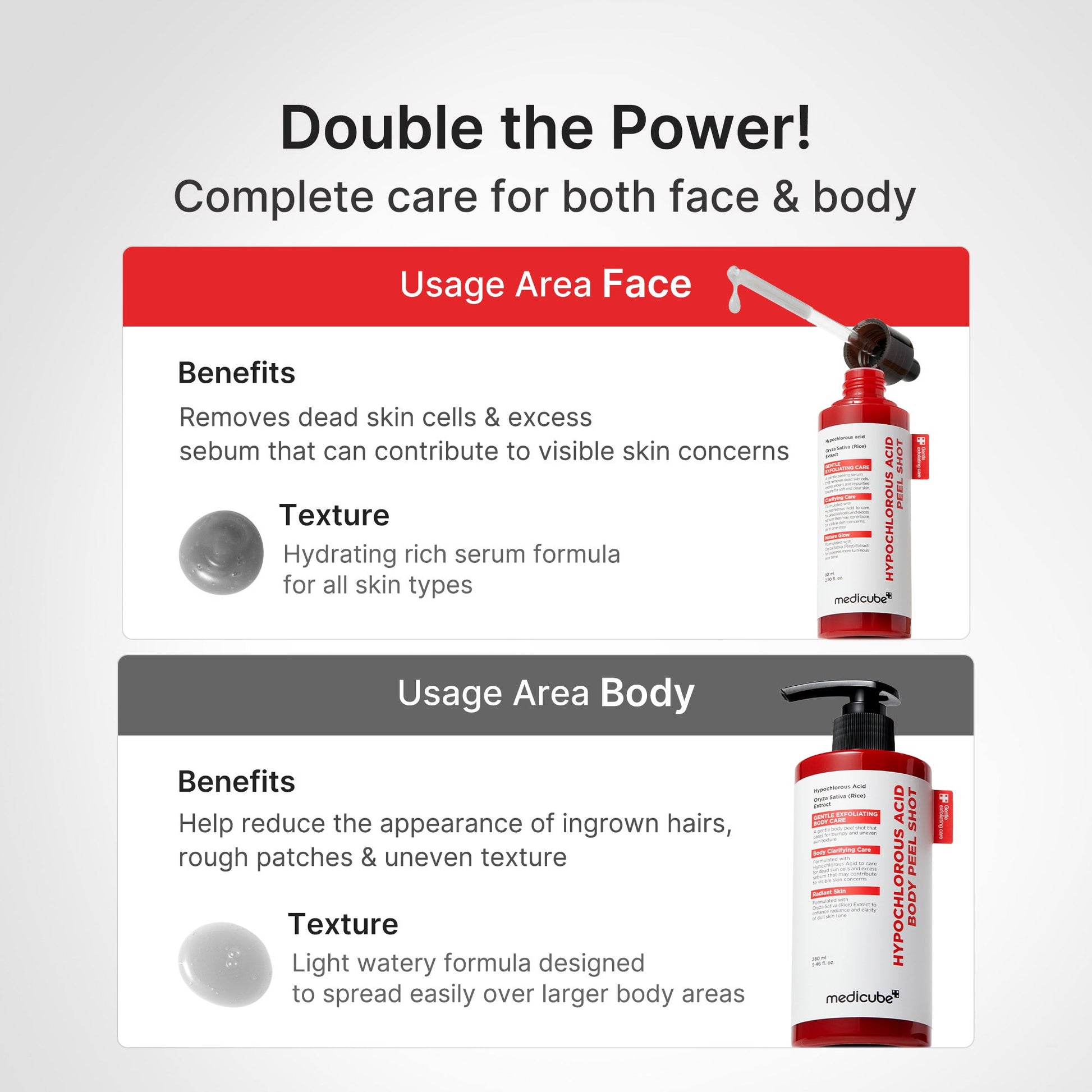 Double the Power — complete care for face and body