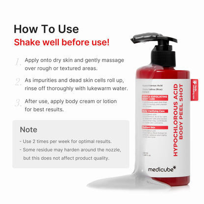 How to use — body peel shot