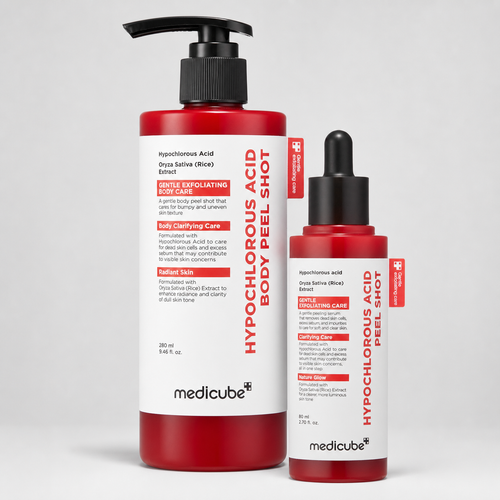 Medicube Rice Peel Shot Duo — Face + Body Kit