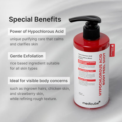 Power of hypochlorous acid — gentle exfoliation