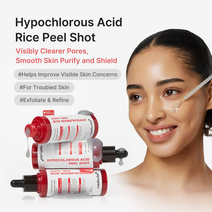 Unique formula — face peel shot